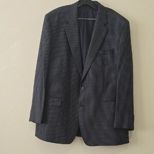Ralph Lauren Gray/brown Checkered Blazer 48L